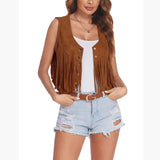 Ladies Vest Short Tuxedo Summer New Leisure Retro Open-Breast Button Trend HZ1208