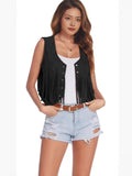 Ladies Vest Short Tuxedo Summer New Leisure Retro Open-Breast Button Trend HZ1208