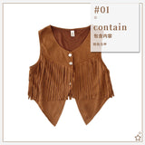 Ladies Vest Short Tuxedo Summer New Leisure Retro Open-Breast Button Trend HZ1208