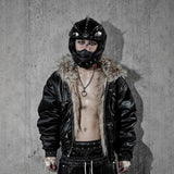 Gothic Hung Punk Hoodie Splicing Hoodie Casual Commuter Top HZ1208