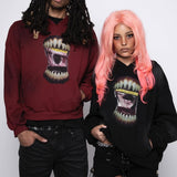 Gothic Hung Punk Hoodie Splicing Hoodie Casual Commuter Top HZ1208