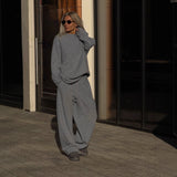 Autumn And Winter New Hooded Tight Coats Fashion Simple Jacket Sweater Women Loose Solid Color Wool HZ1208