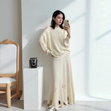 2025 Spring And Summer New Hollow Sweater Women Wind Soft Loose Knitted Long-Sleeved Clothing Hot HZ1208