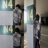 Gothic Hung Punk Hoodie Splicing Hoodie Casual Commuter Top HZ1208